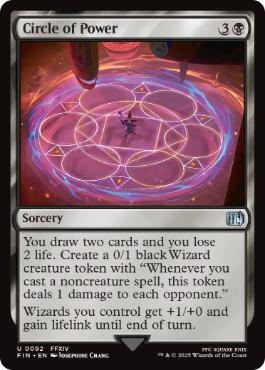 [092]【EN】【FOIL】黒魔紋の力/Circle of Power【FIN】[U][黒]