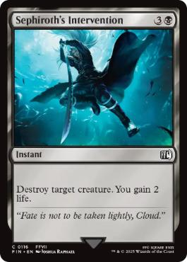 [116]【EN】【FOIL】セフィロスの介入/Sephiroth's Intervention【FIN】[C][黒]