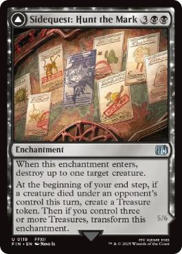 [119]【EN】【FOIL】サブクエスト：モブハント/Sidequest: Hunt the Mark【FIN】[U][黒]