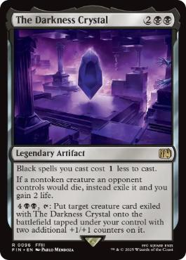 [096]【EN】【FOIL】闇のクリスタル/The Darkness Crystal【FIN】[R][黒]