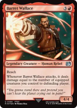 [584]【EN】【サージFOIL】バレット・ウォーレス/Barret Wallace【FIN】[U][赤]