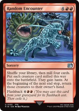 [150]【EN】【FOIL】エンカウント/Random Encounter【FIN】[U][赤]