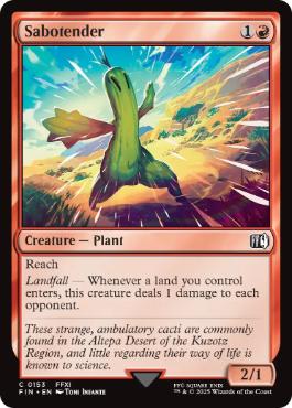 [153]【EN】【FOIL】東アルテパ砂漠のサボテンダー/Sabotender【FIN】[C][赤]