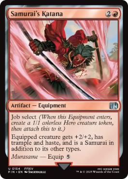 [154]【EN】【FOIL】「侍」の刀/Samurai's Katana【FIN】[U][赤]