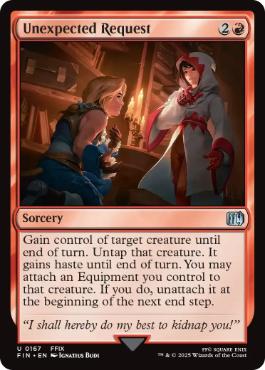 [167]【EN】【FOIL】予想外のお願い/Unexpected Request【FIN】[U][赤]