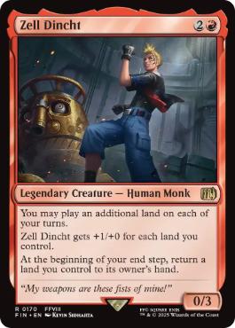 [170]【EN】【FOIL】ゼル・ディン/Zell Dincht【FIN】[R][赤]