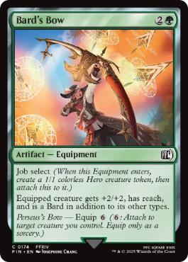 [174]【EN】【FOIL】「吟遊詩人」の弓/Bard's Bow【FIN】[C][緑]