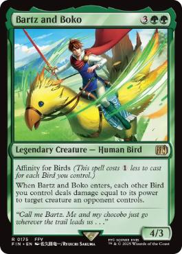 [175]【EN】【FOIL】バッツとボコ/Bartz and Boko【FIN】[R][緑]