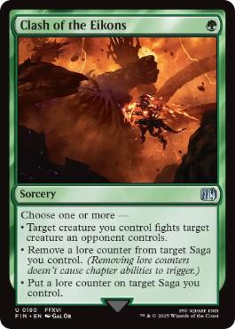 [180]【EN】【FOIL】召喚獣合戦/Clash of the Eikons【FIN】[U][緑]