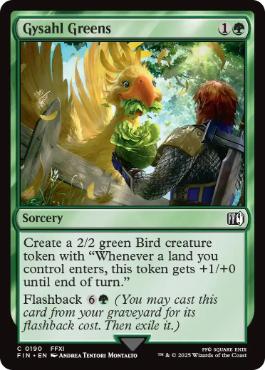 [190]【EN】【FOIL】ギサールの野菜/Gysahl Greens【FIN】[C][緑]