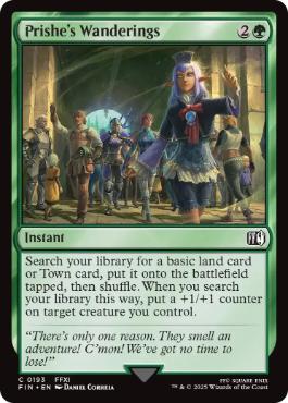 [193]【EN】【FOIL】天晶堂に向かうプリッシュ/Prishe's Wanderings【FIN】[C][緑]