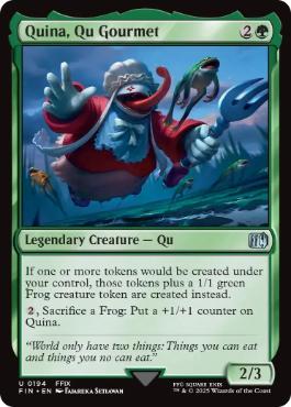 [194]【EN】【FOIL】グルメなク族、クイナ/Quina, Qu Gourmet【FIN】[U][緑]