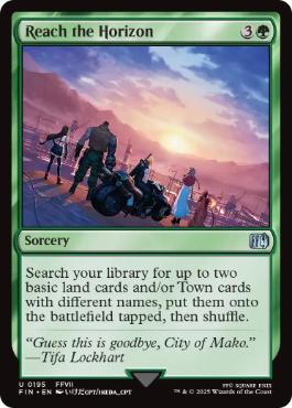 [195]【EN】【FOIL】地平線への到達/Reach the Horizon【FIN】[U][緑]