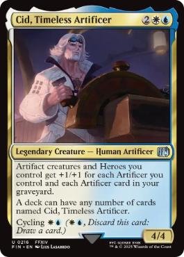 [216]【EN】【FOIL】独創的な革新者、シド/Cid, Timeless Artificer【FIN】[U][多色]