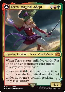 [245]【EN】【FOIL】魔導戦士、ティナ/Terra, Magical Adept【FIN】[M][多色]