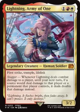 [233]【EN】【FOIL】シーンドライブ、ライトニング/Lightning, Army of One【FIN】[M][多色]