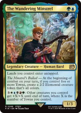 [249]【EN】【FOIL】異邦の詩人/The Wandering Minstrel【FIN】[R][多色]