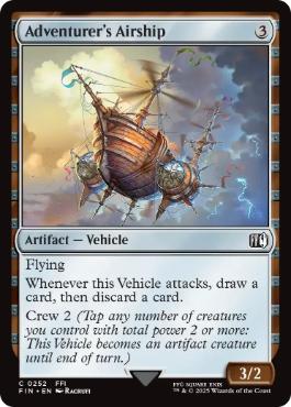 [252]【EN】【FOIL】冒険者の飛空艇/Adventurer's Airship【FIN】[C][茶]