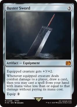 [255]【EN】【FOIL】バスターソード/Buster Sword【FIN】[M][茶]