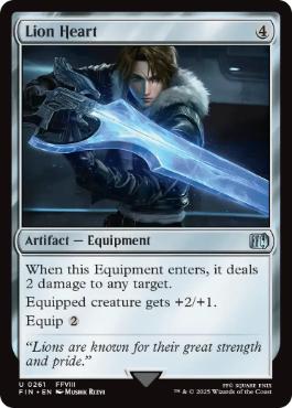 [261]【EN】【FOIL】ライオンハート/Lion Heart【FIN】[U][茶]