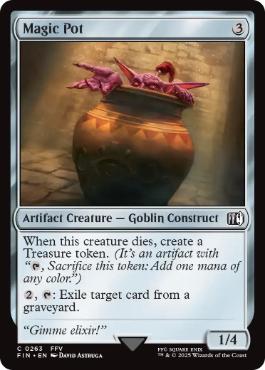 [263]【EN】【FOIL】マジックポット/Magic Pot【FIN】[C][茶]