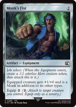 [265]【EN】【FOIL】「モンク」の拳/Monk's Fist【FIN】[C][茶]