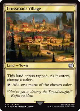 [276]【EN】【FOIL】要衝の村/Crossroads Village【FIN】[C][土地]