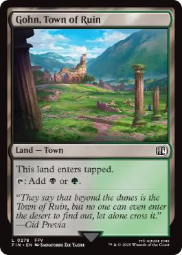 [278]【EN】【FOIL】滅びの町、ゴーン/Gohn, Town of Ruin【FIN】[C][土地]