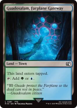 [281]【EN】【FOIL】異界に通じる門、グアドサラム/Guadosalam, Farplane Gateway【FIN】[C][土地]