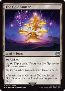 [279]【EN】【FOIL】ゴールドソーサー/The Gold Saucer【FIN】[U][土地]