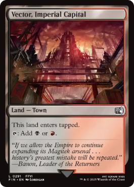 [291]【EN】【FOIL】帝国首都、ベクタ/Vector, Imperial Capital【FIN】[C][土地]