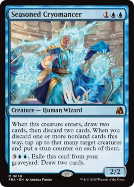 [038]【EN】【FOIL】歴戦の冷術士/Seasoned Cryomancer【FRA】[M][青]