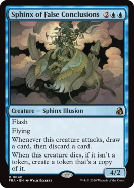 [040]【EN】【FOIL】誤謬結論のスフィンクス/Sphinx of False Conclusions【FRA】[R][青]