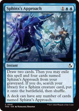 [041]【EN】【FOIL】スフィンクスの接近/Sphinx's Approach【FRA】[C][青]