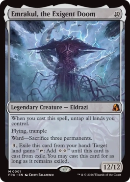 [001]【EN】【FOIL】迫り来る破滅、エムラクール/Emrakul, the Exigent Doom【FRA】[M][無]
