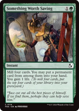 [114]【EN】【FOIL】救う価値あり/Something Worth Saving【FRA】[C][緑]
