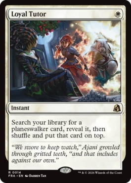 [014]【EN】【FOIL】忠誠の教示者/Loyal Tutor【FRA】[R][白]