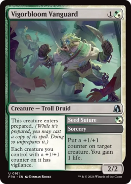 [161]【EN】【FOIL】ヴィゴーブルームの先兵/Vigorbloom Vanguard【FRA】[U][多色]