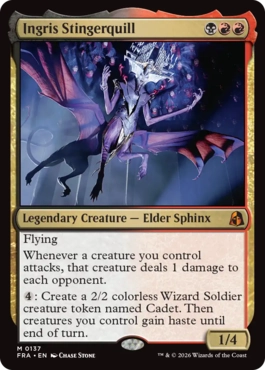 [137]【EN】【FOIL】イングリス・スティンガークイル/Ingris Stingerquill【FRA】[M][多色]