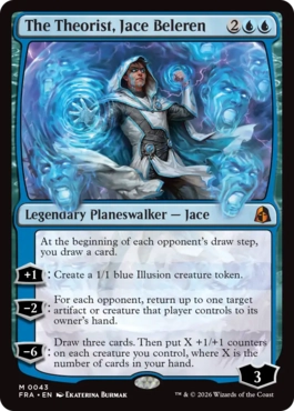 [043]【EN】【FOIL】理論家、ジェイス・ベレレン/The Theorist, Jace Beleren【FRA】[M][青]