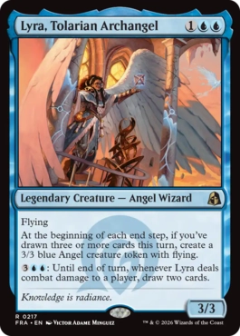 [217]【EN】【FOIL】トレイリアの大天使、ライラ/Lyra, Tolarian Archangel【FRA】[R][青]