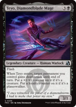 [236]【EN】【FOIL】金剛刃の魔道士、テヨ/Teyo, Diamondblade Mage【FRA】[U][黒]