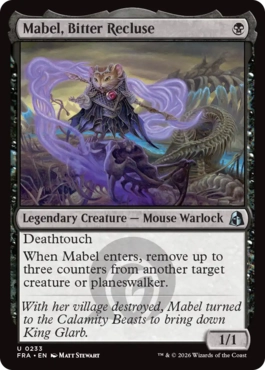 [233]【EN】【FOIL】憎しみの世捨て、メイブル/Mabel, Bitter Recluse【FRA】[U][黒]