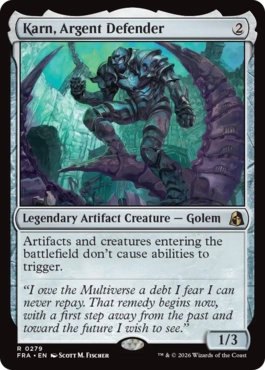 [279]【EN】【FOIL】銀白の防衛者、カーン/Karn, Argent Defender【FRA】[R][茶]