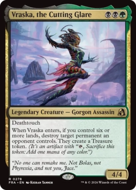 [278]【EN】【FOIL】鋭き一瞥、ヴラスカ/Vraska, the Cutting Glare【FRA】[R][多色]