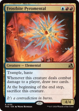 [135]【EN】【FOIL】凍傷の紅蓮精霊/Frostbite Pyromental【FRA】[R][多色]