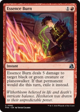 [082]【EN】【FOIL】本質の焼却/Essence Burn【FRA】[U][赤]