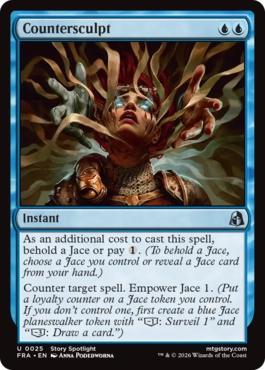 [025]【EN】【FOIL】対抗刻彫/Countersculpt【FRA】[U][青]