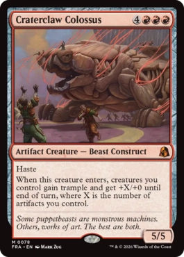 [078]【EN】孔爪の巨像/Craterclaw Colossus【FRA】[M][赤]