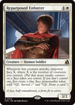 [019]【EN】【FOIL】転用された執行人/Repurposed Enforcer【FRA】[R][白]